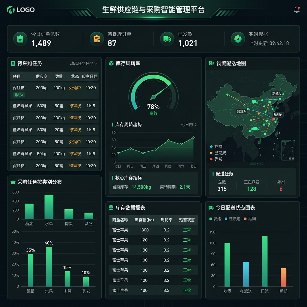 智能生鲜供应链系统